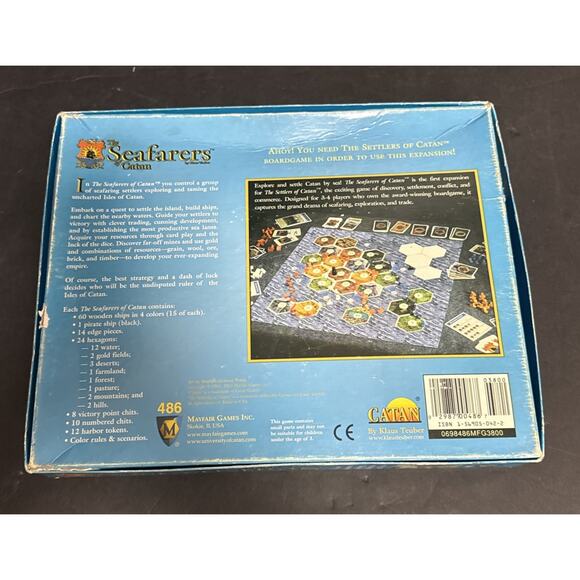 Seafarers of Catan 486 Mayfair Games Boardgame 2003 INCOMPLETE READ DESCRIPTION - Picture 7 of 7